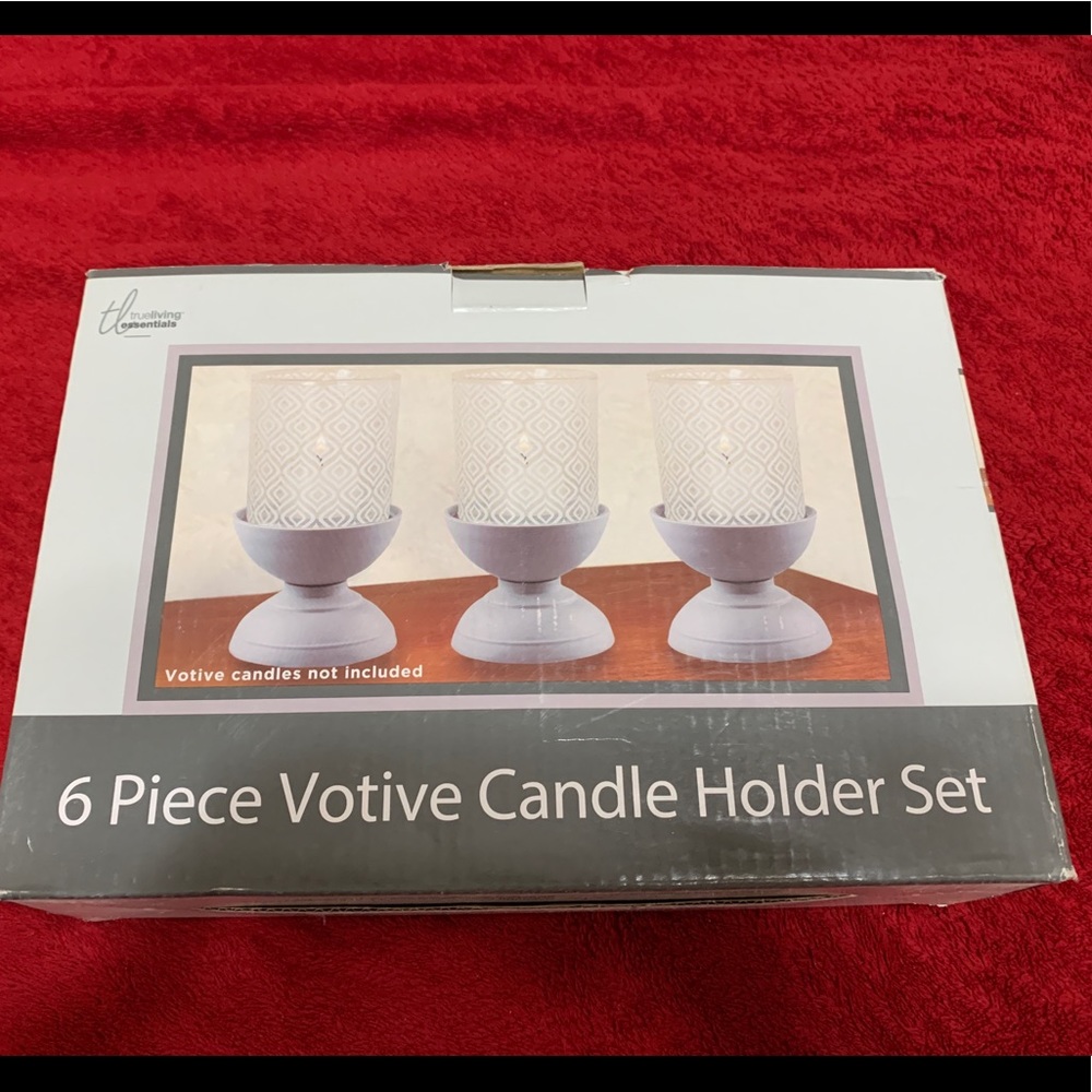 6pc Votive Candle Holder Set